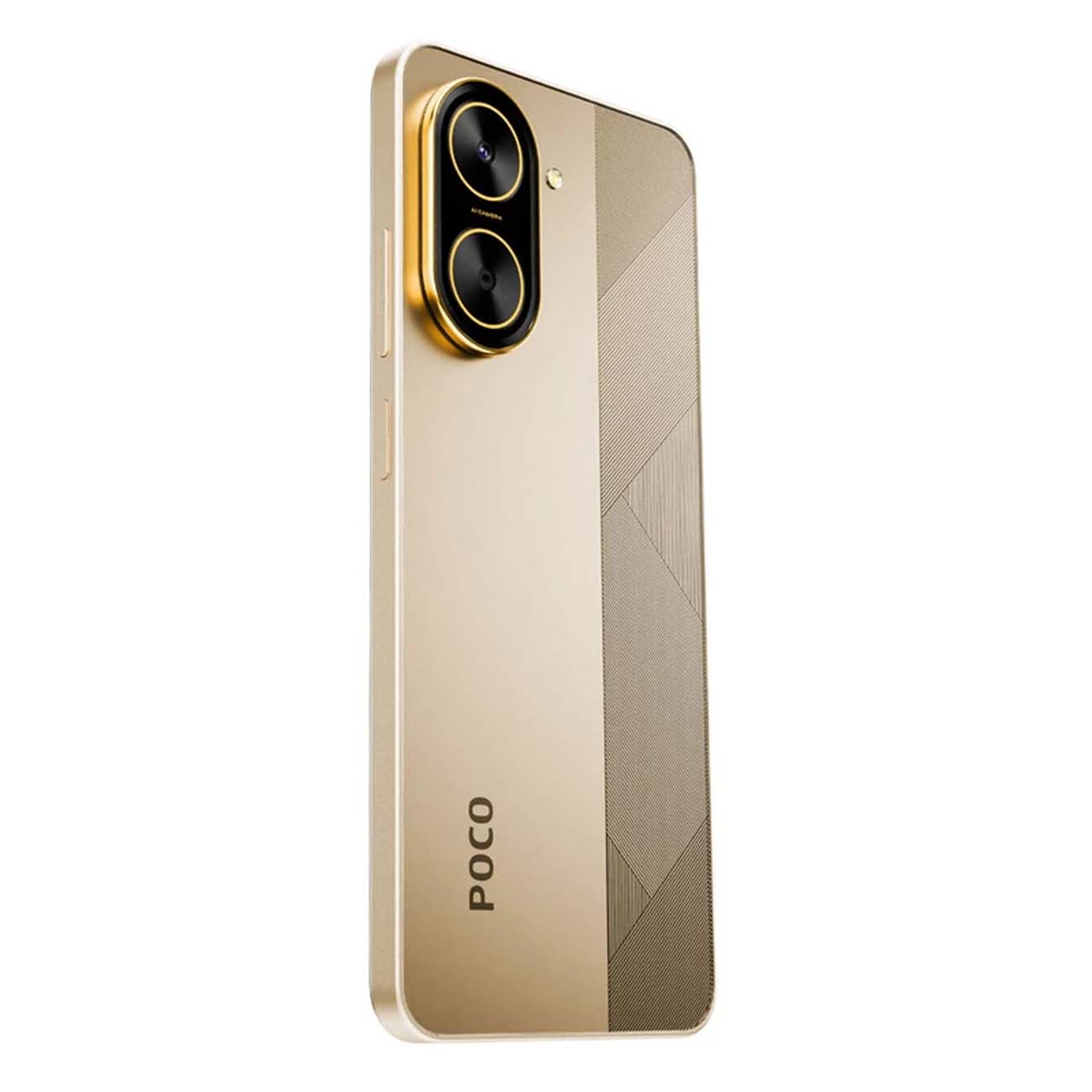نمای پشت گوشی موبایل شیائومی طلایی Xiaomi Poco C71 Dual SIM 128GB 4GB RAM Mobile Phone