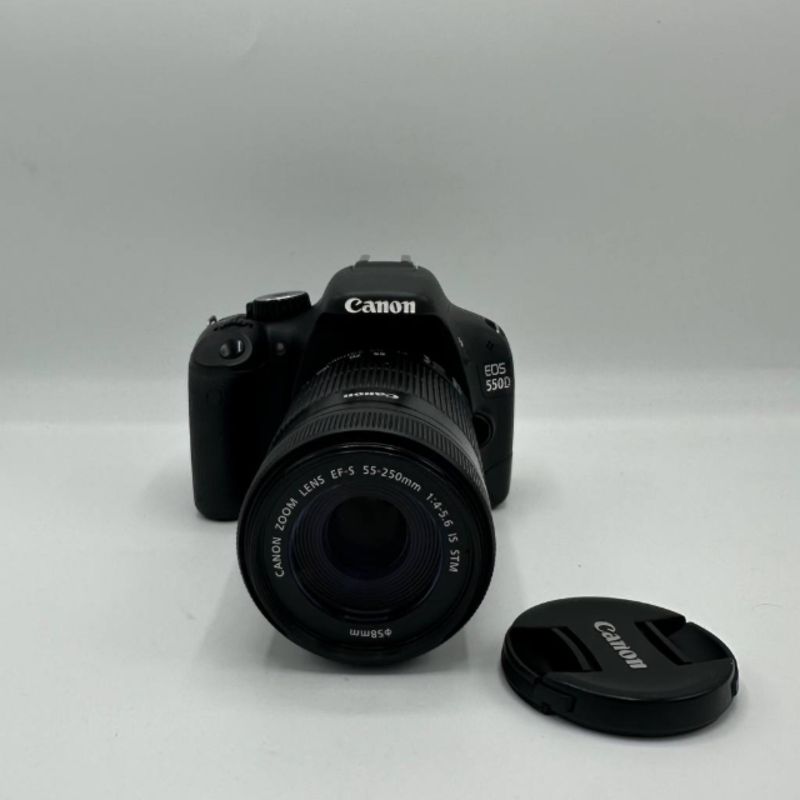 دوربین دست دوم کانن Canon EOS 250D Kit EF-S 55-250 mm f/4-5.6 IS STM (5000 شات)