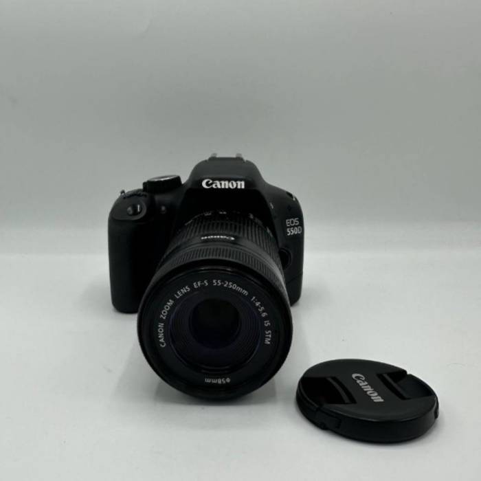 دوربین دست دوم کانن Canon EOS 250D Kit EF-S 55-250 mm f/4-5.6 IS STM (5000 شات)