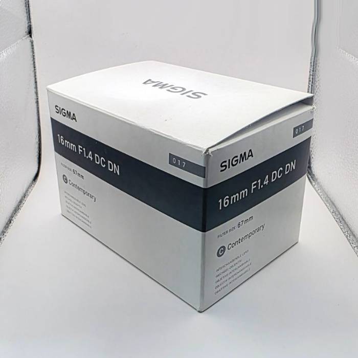 لنز دست دوم سیگما Sigma 16mm f/1.4 DC DN Contemporary Lens Sony E (جعبه دارد)