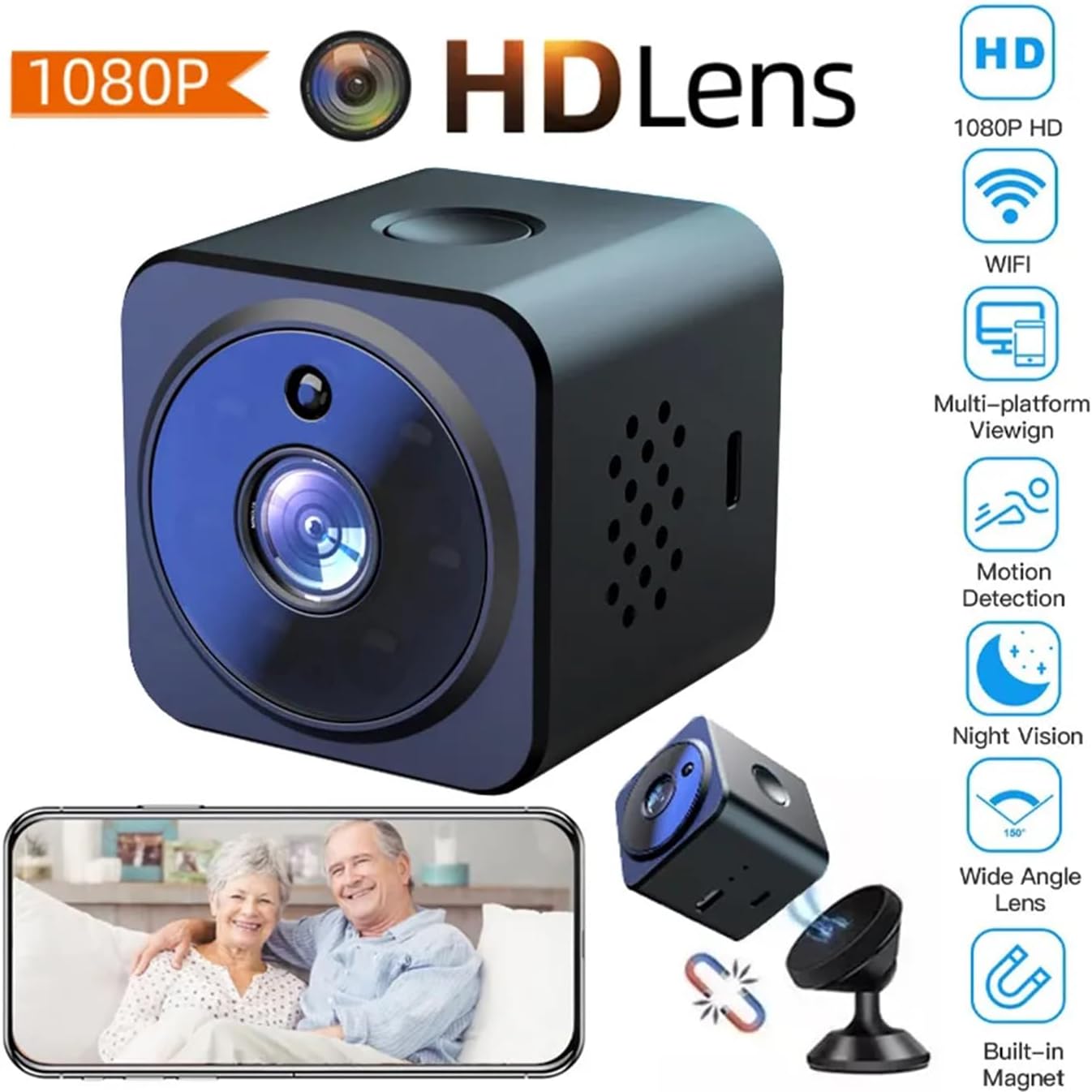 عکس نمای نزدیک دوربین مداربسته کوچک تریفای Terrifi Mini Surveillance Camera