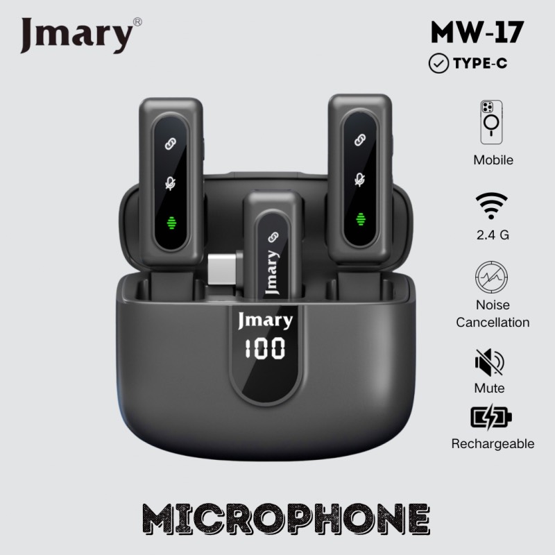 مشخصات میکروفون بی سیم جیماری Jmary MW-17 2.4G Wireless Microphone