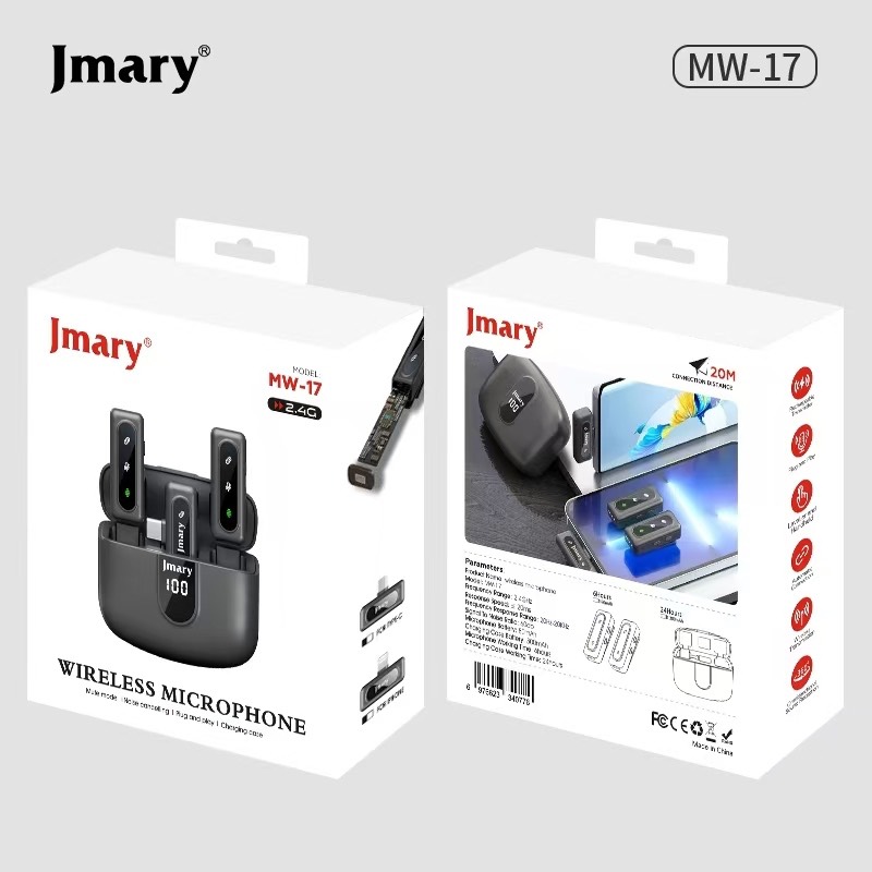 جعبه میکروفون بی سیم جیماری Jmary MW-17 2.4G Wireless Microphone