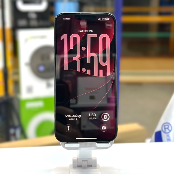 گوشی موبایل دست دوم ایفون ۱۳ پرو مکس ۱۲۸گیگ تک سیم کارت iphon 13 promax 128G LLA