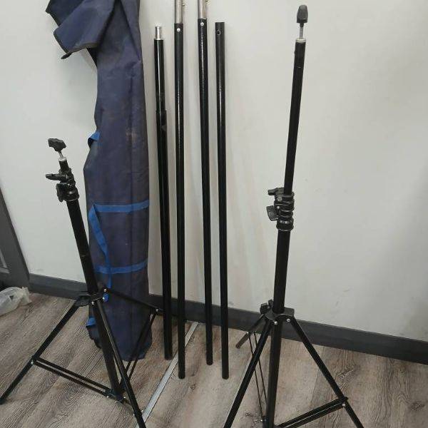 پایه نگهدارنده فون پرتابل میله 3 متری و کیف دست دوم Portable Background holder