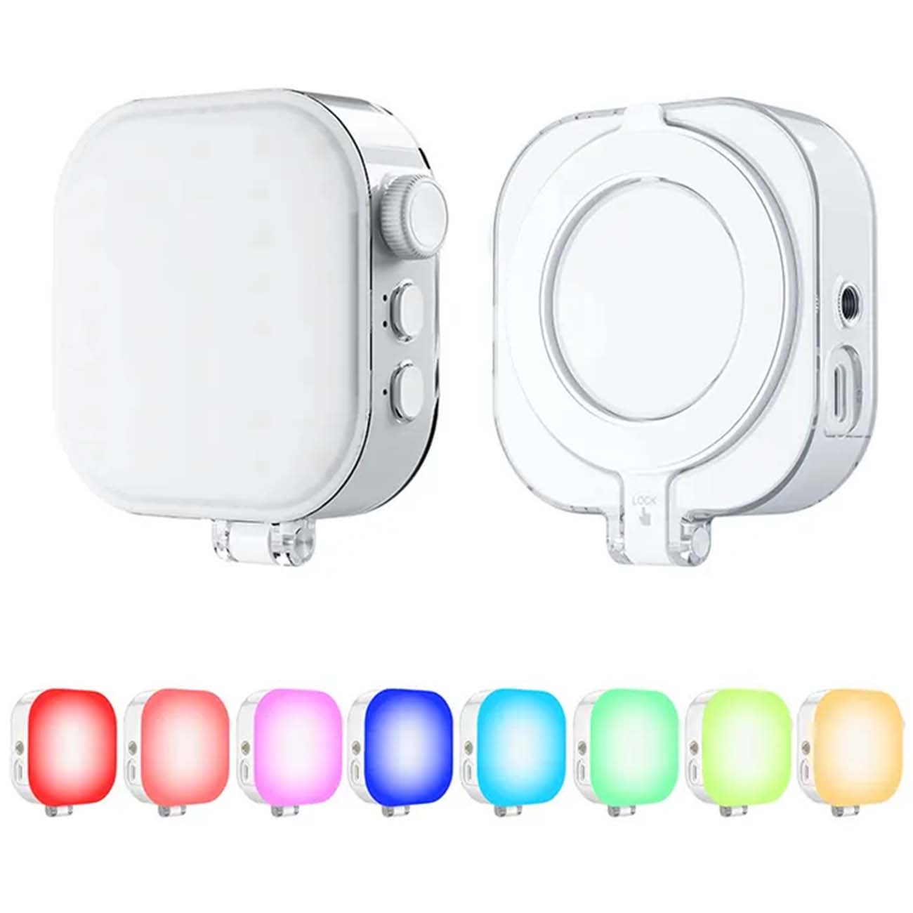 رنگ‌های چراغ ال ای دی موبایل تلسین Telesin P5-BGD-03 Mobile LED Light