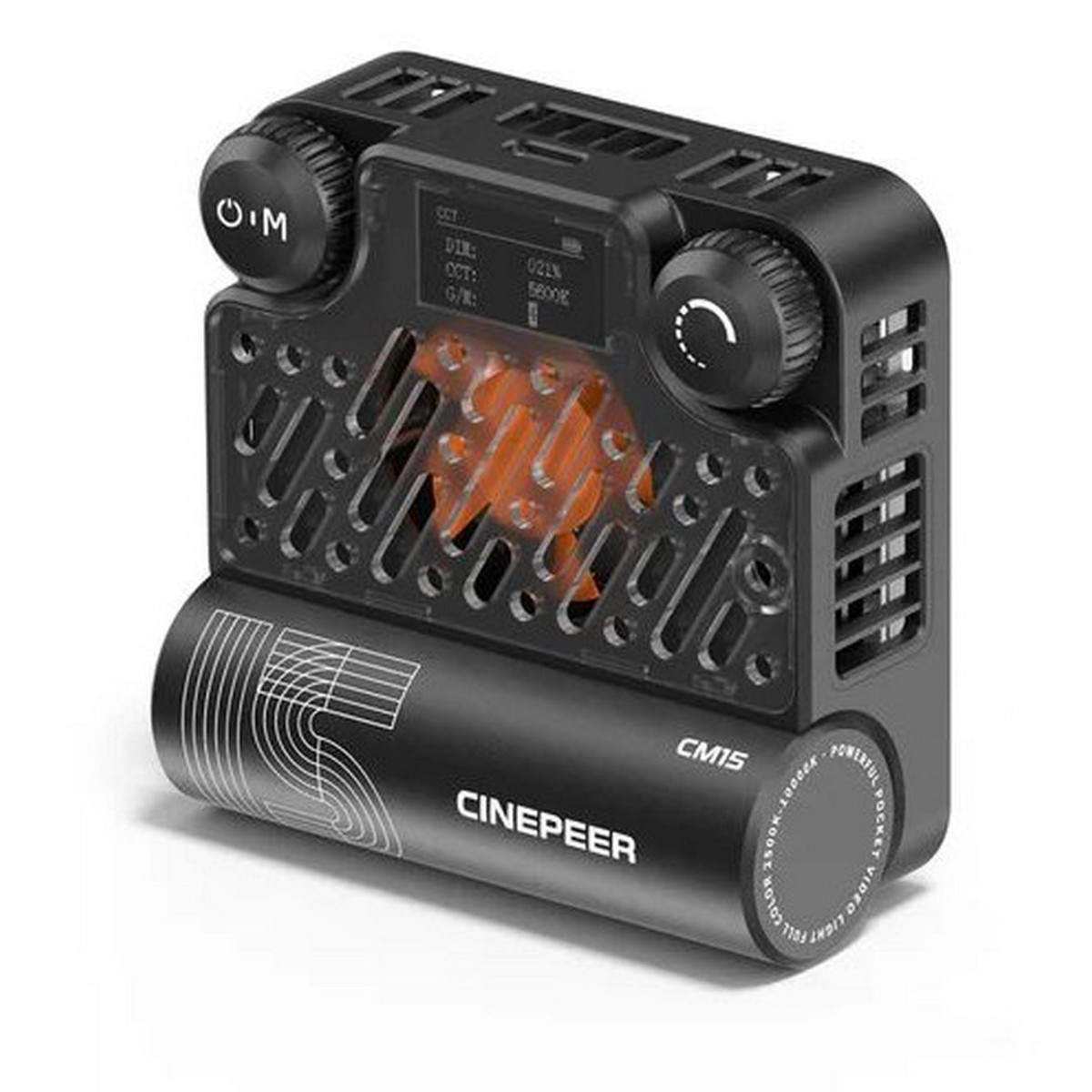 نمای پشت نور ثابت آرجی‌بی ژیون Zhiyun CINEPEER CM15 Fixed Light
