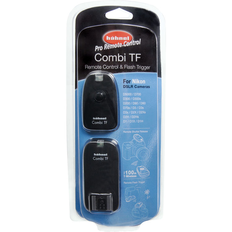 ریموت کنترل Hahnel Combi TF Nikon یک ریموت کنترل ترکیبی بی سیم برای دوربین وفلاش است.بااین دستگاه می توانید بصورت بی سیم وازفاصله۱۰۰متری عکاسینمایید