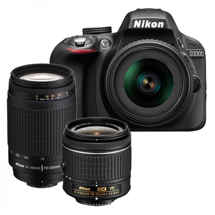 دوربین نیکون D3300 kit 18-55+70-300 از محبوبترین دوربینهای آماتوری معرفی شده در سال 2014 میباشد. بررسی دوربین نیکون D3300 kit 18-55+70-300 در نورنگار.