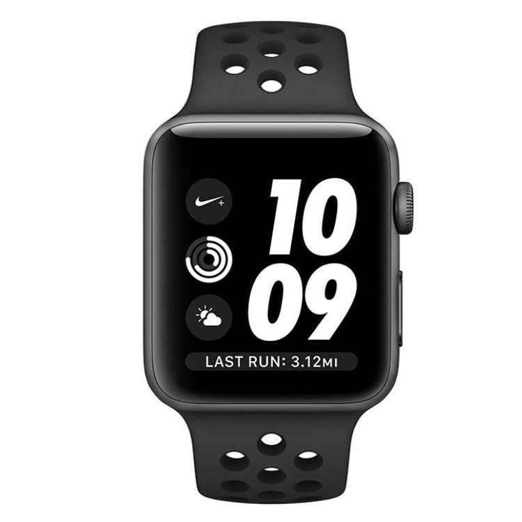 ساعت هوشمند Apple Watch Series 3 Nike Plus 42mm Space Gray Aluminum Case with Anthracite/Black Nike 