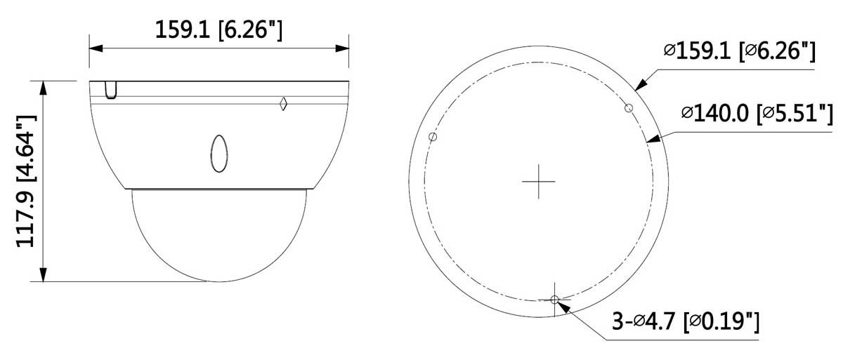 دوربین مداربسته تحت شبکه داهوا مدل IPC-HDBW-5830EP-Z