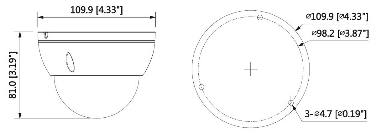 دوربین مداربسته تحت شبکه داهوا دام مدل HDBW4830EP-AS