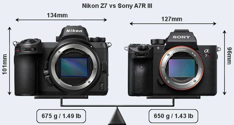 سونی A7R III و نیکون Z7