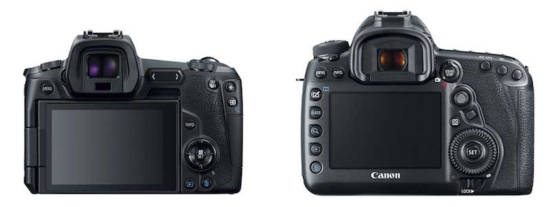 مقایسه کانن EOS R و 5D Mark IV