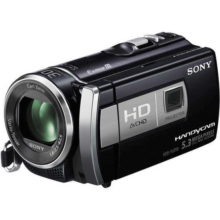 دوربین سونی Sony HDR-PJ200 دوربینی کوچک و سبک برای مصارف خانگی بوده و با قابلیت پروژکشن می تواند تصاویر را بر روی پرده نمایش دهد.