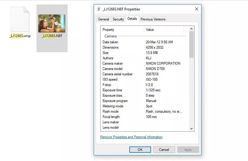 اطلاعات عکس