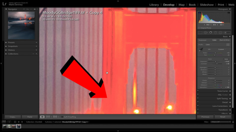 ویرایش فایل خام منظره