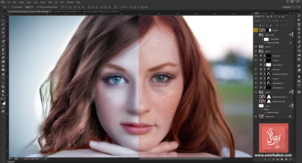 رفع نواقص عکس در فتوشاپ