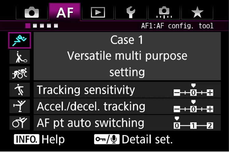 منو دوربین کانن