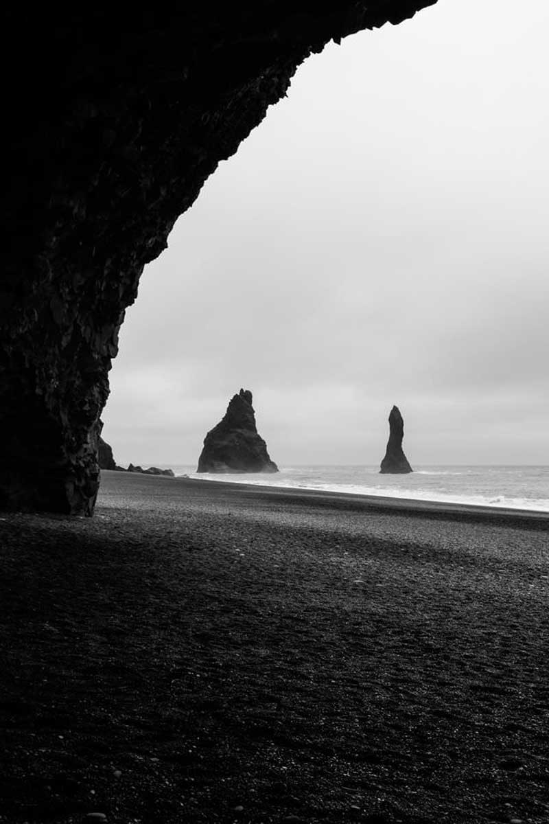 عکاسی سیاه و سفید از منظره