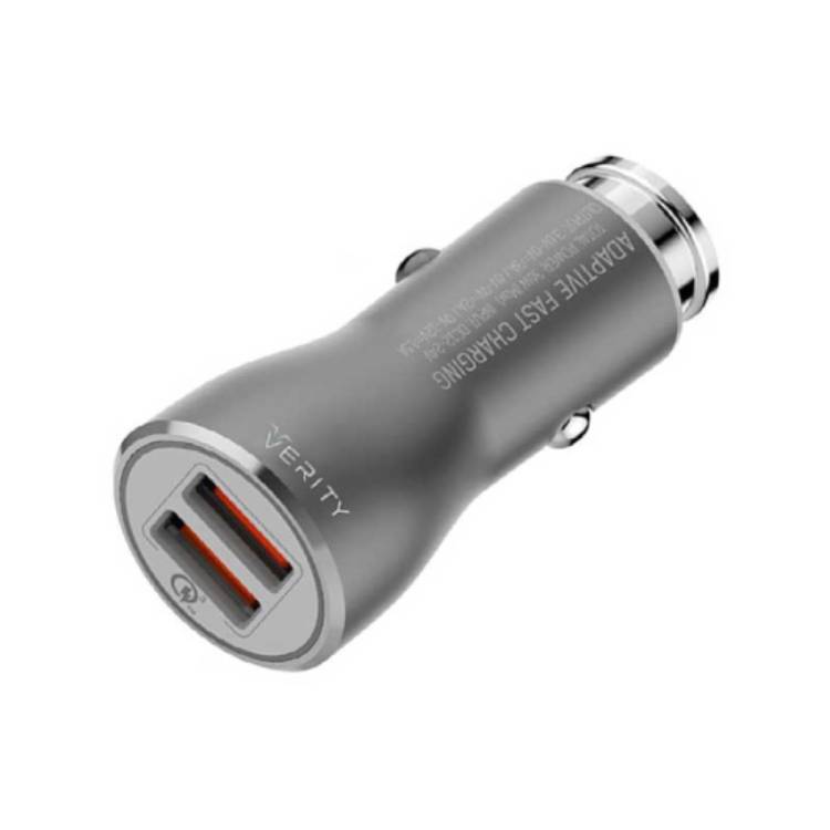 شارژر فندکی فست شارژ Verity CQ 1111 3.0A Car Charger+MicroUSB Cable شارژر فندکی از شرکت وریتی Qualcomm3.0 فست شارژ پشتیبانی میکند.