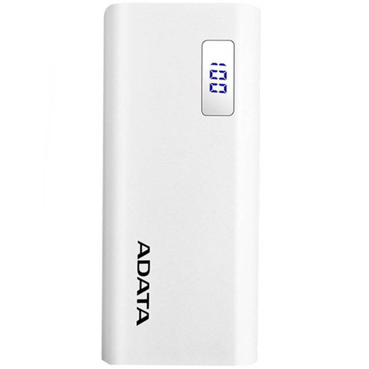 پاوربانک ای دیتا ADATA P12500 D 12500 mAh Power Bank-white