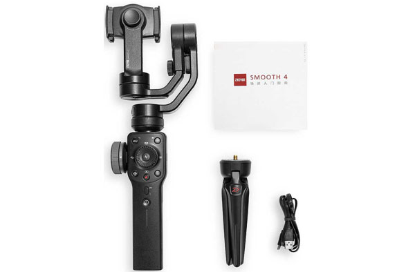 بهترین قیمت گیمبال دستی Zhiyun-Tech Smooth-4 سفید
