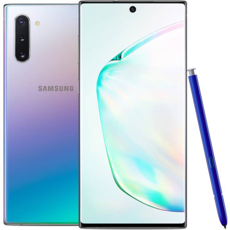 گوشی موبایل سامسونگ Galaxy Note 10 با طراحی جدید صفحه نمایش بدون مرز و قابلیت های پیشرفته ی دیگر.خرید موبایل سامسونگ Galaxy Note 10 در سایت فروشگاه نورنگار