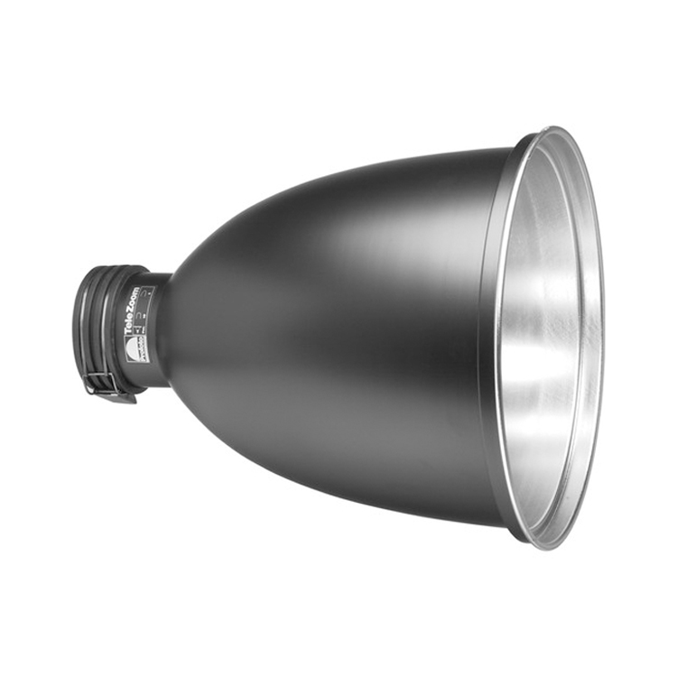کاسه فلاش Profoto 20 Degree Telezoom Reflector این یک پخش باریک نور را تولید می کند، با یک نقطه داغ در مرکز، شبیه به بازتابنده با زاویه ای بزرگتر است.