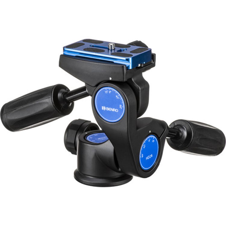 پن هد Benro HD2A Head ، با آلیاژ منیزیوم ساخته شده است. قابلیت چرخش دقیق و قابل اطمینان با عملکرد سریع را دارد ودارای تراز حبابی میباشد