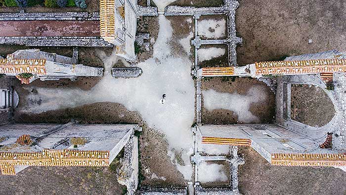 عکاسی عروسی با پهپاد