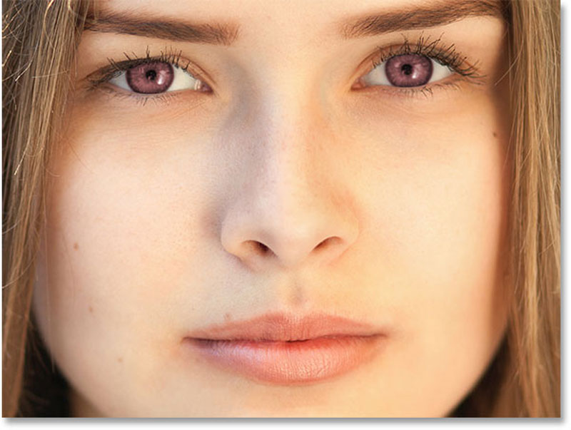 تغییر رنگ چشم در فتوشاپ