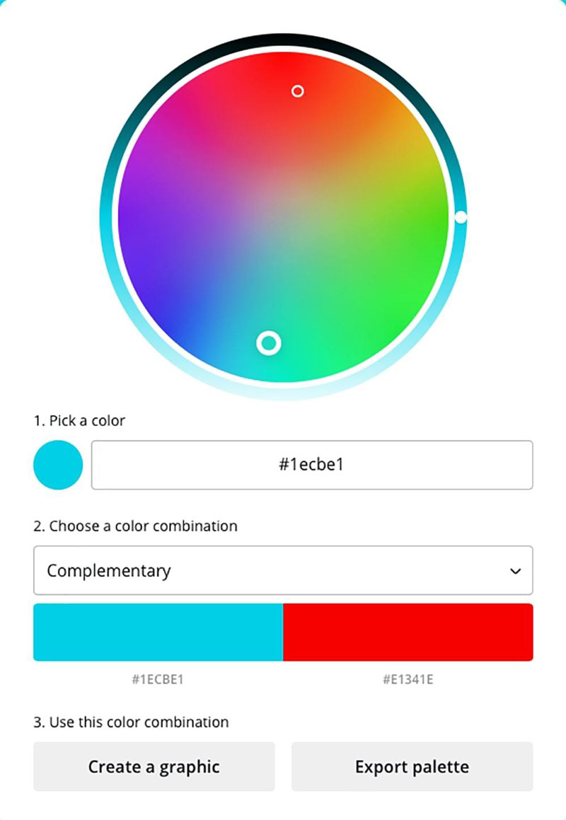 رنگ های مکمل در عکاسی
