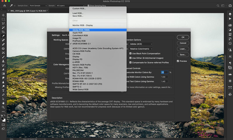 فضای رنگی در عکاسی
