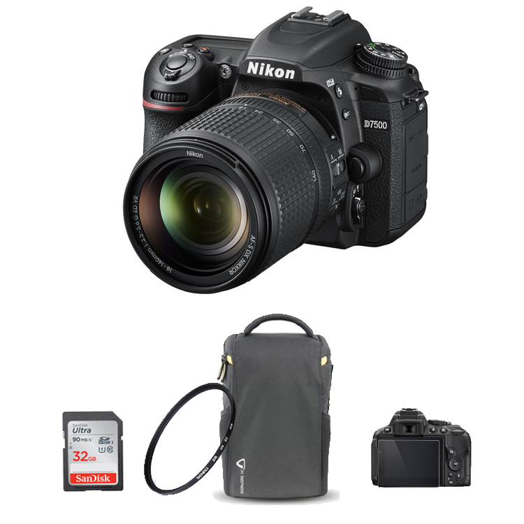 دوربین نیکون Nikon D7500 Kit 18-140mm f/3.5-5.6G VR +لوازم جانبی