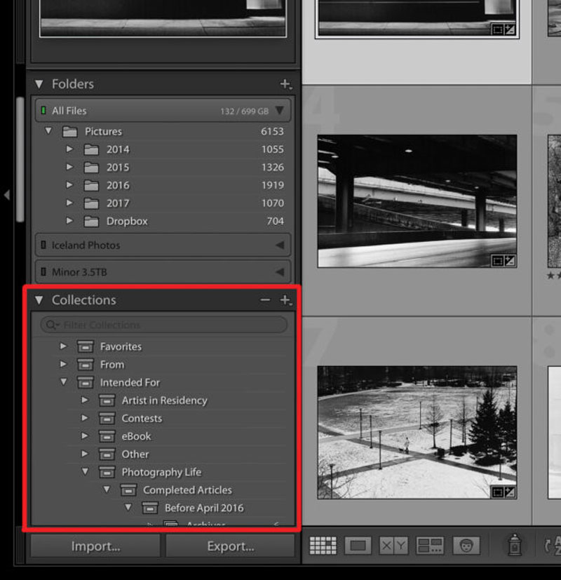مرتب سازی تصاویر در لایتروم