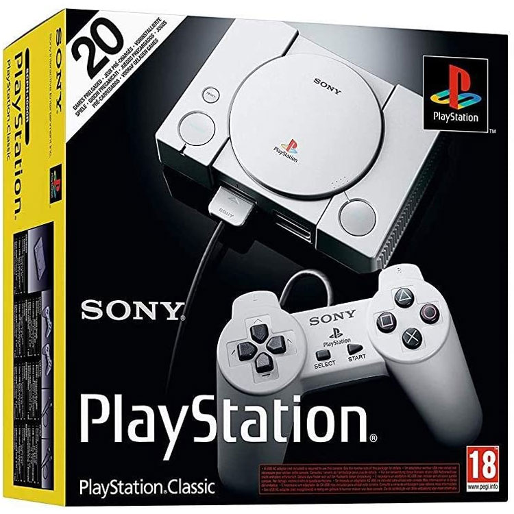 کنسول پلی استیشن کلاسیک سونی (PlayStation Classic (with 20 Pre-Loaded Games