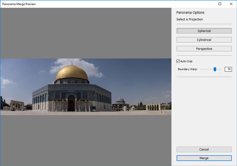 پانوراما در لایتروم