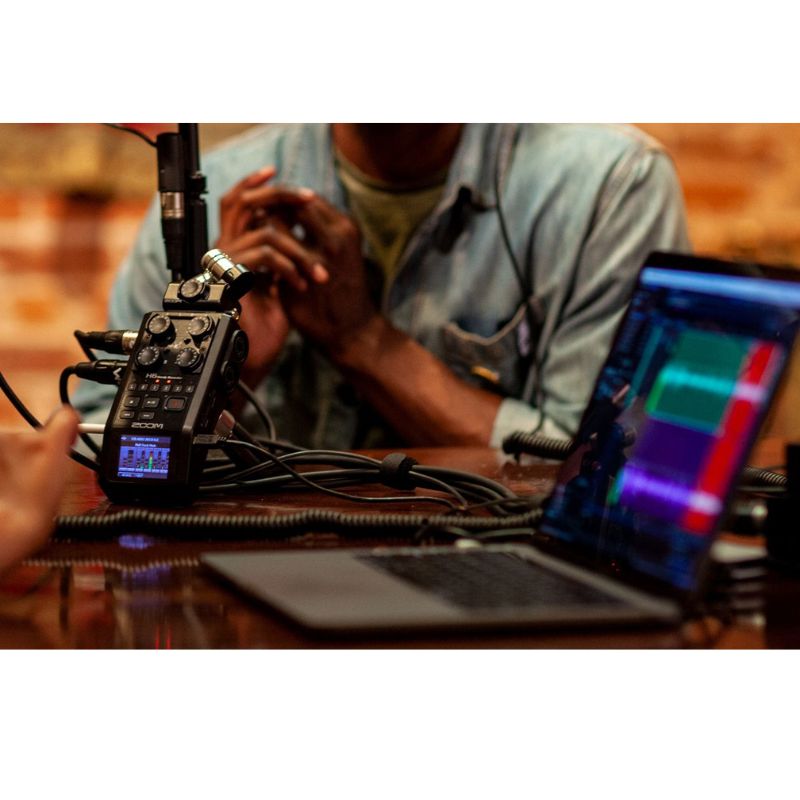 رکورد صدا زوم Zoom H6 2020 Version Without Mide-Side Black