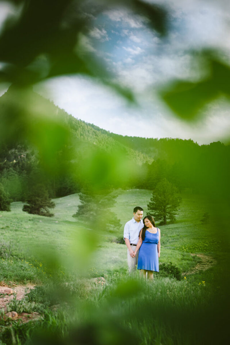 کادربندی سوژه با عناصر طبیعی