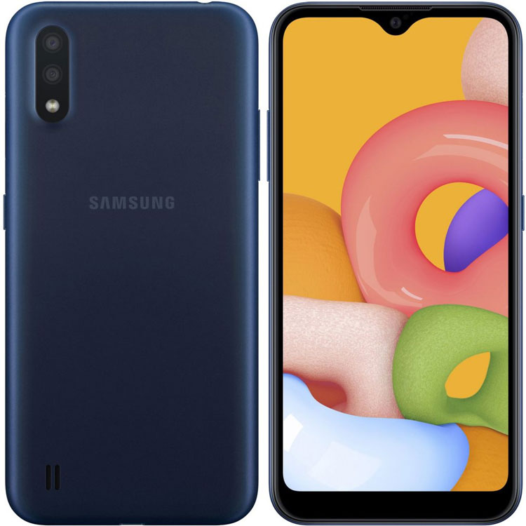 ارسال رایگان ⭐ گارانتی + تحویل سریع | مشخصات فنی + بهترین قیمت برای خرید گوشی سامسونگ Galaxy A01 16GB آبی ⭐ مشاوره رایگان و تخصصی 0217356