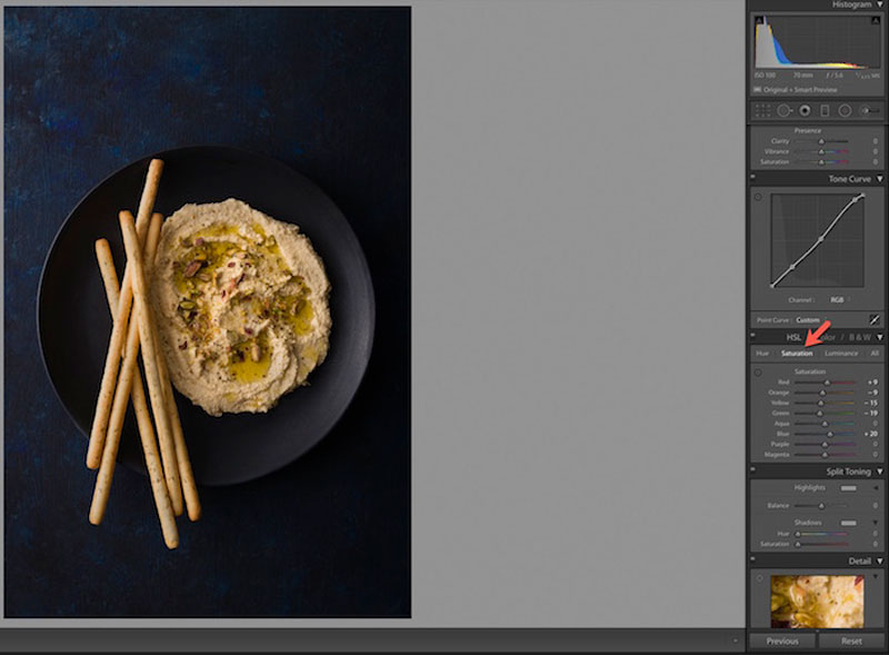 ویرایش عکاسی از غذا