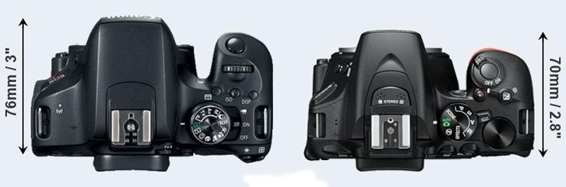 مقایسه d5600 با 800d