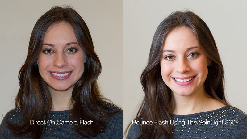 آموزش عکاسی پرتره تکنیک بانس بازتاب فلاش