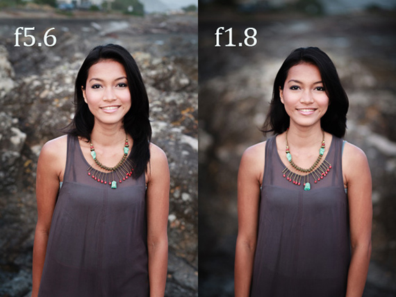 آموزش عکاسی پرتره تاثیر دیافراگم روی بوکه