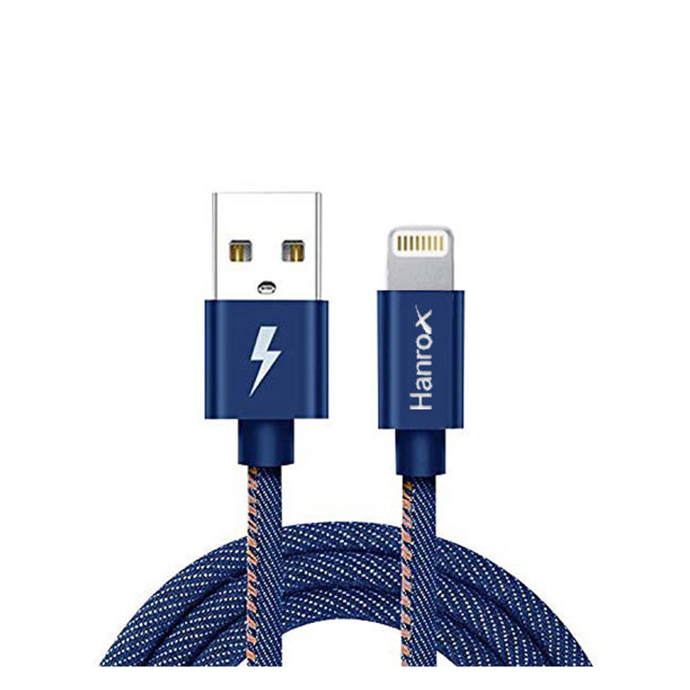 ارسال رایگان | مشخصات فنی + بهترین قیمت برای خرید کابل تبدیل USB به لایتنینگ هانروکس مدل C80 ⭐ تخصصی 0217356