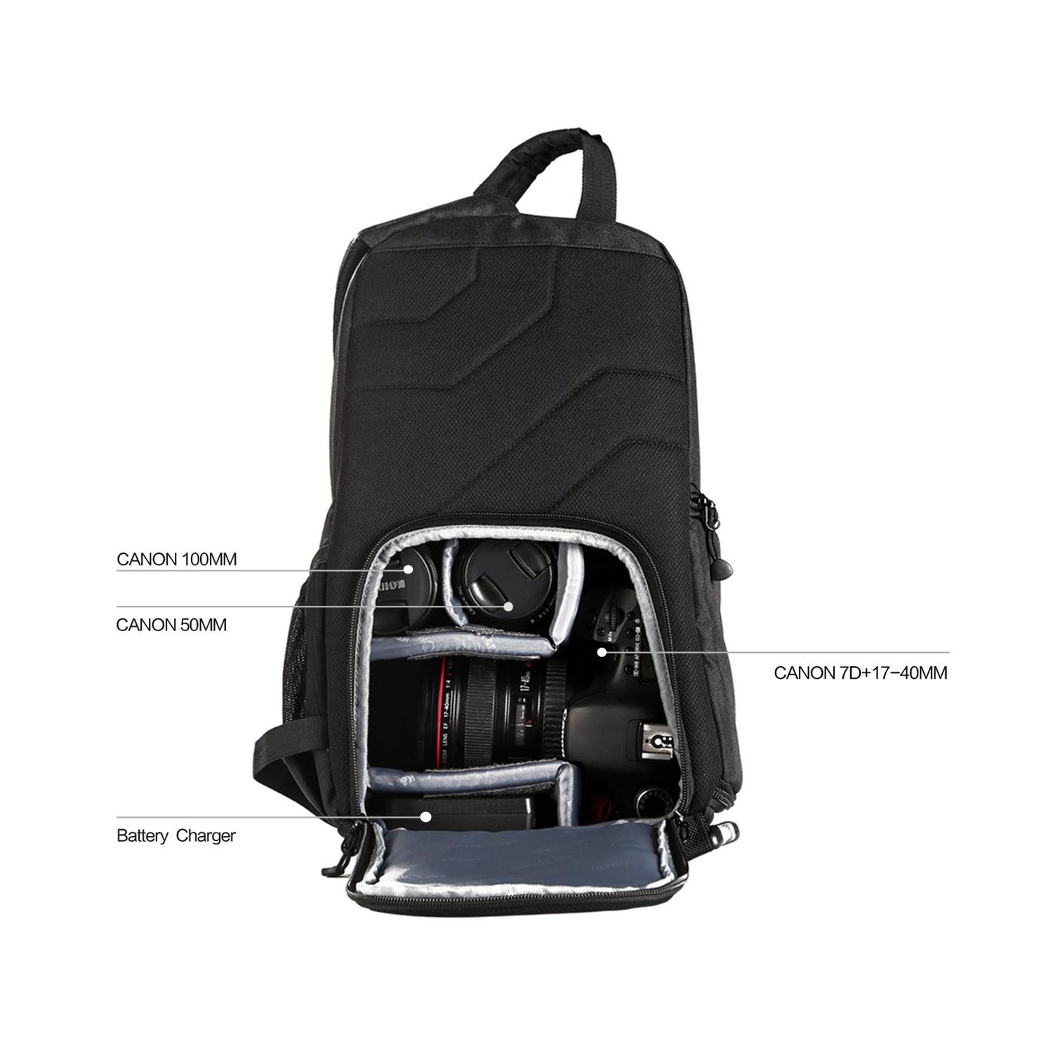 کوله پشتی کی‌ اند اف K&amp;F Sling Camera Bag Backpack /Black