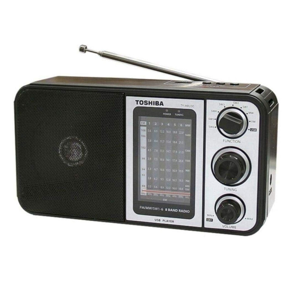 رادیو توشیبا Toshiba Multi Band Radio With USB TY-HRU30 Black