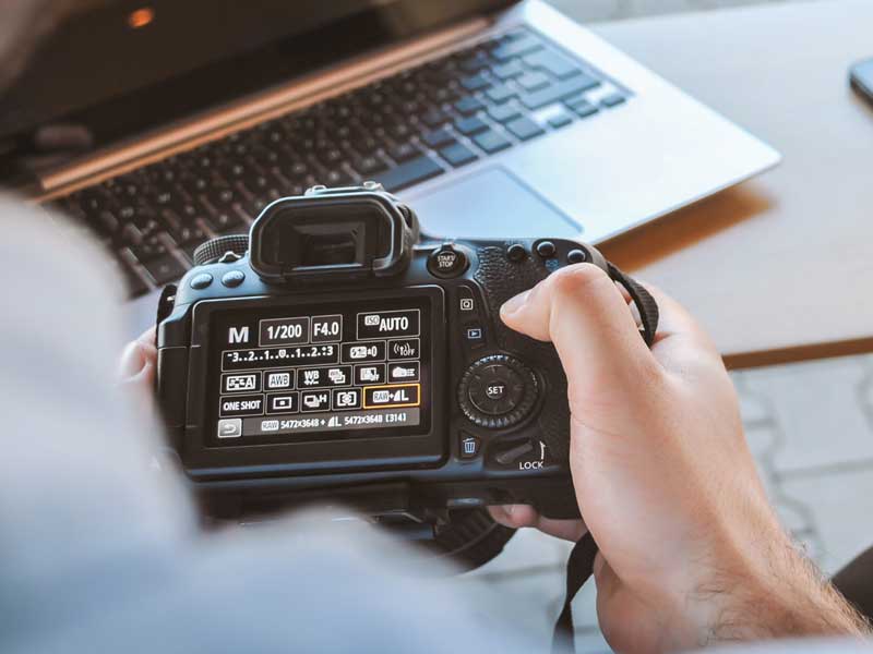 آمادهکردن دوربین