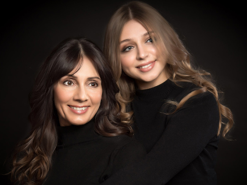 عکاسی پرتره مادر و دختری